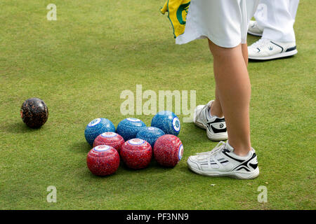 The national women`s lawn bowls championships, Leamington Spa, UK Stock Photo